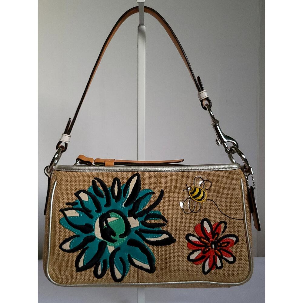 Coach(8672) 2005 Vintage Limited Edition Burlap Demi Bag